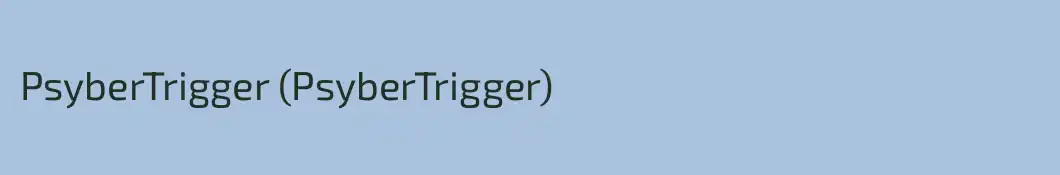 PsyberTrigger (PsyberTrigger)